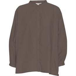 FRAU TOKYO LS KORT SKJORTA KAFFE KVARTSBRUN